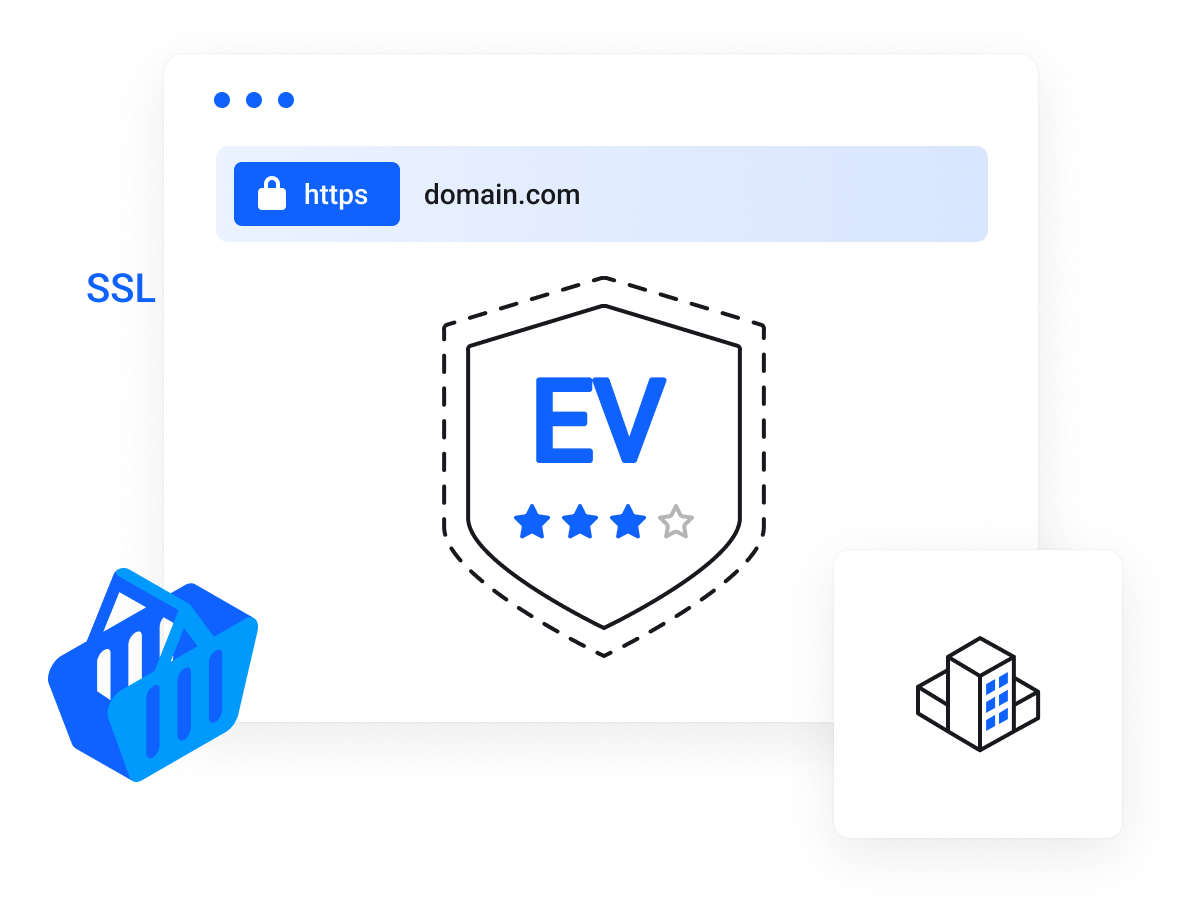 SSL Certificates for Website Security | DV, OV & EV Options - Perfect for high-security pages like eCommerce, banking, and account registrations